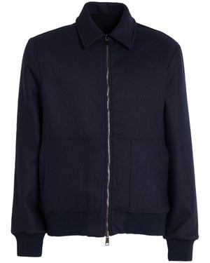 FILIPPO DE LAURENTIIS Midnight Jacket Virgin Wool, Elastane - Blue