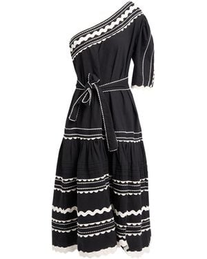 Sea Midi Dresses - Black