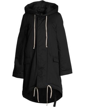 Rick Owens Coat Cotton - Black