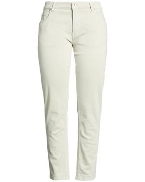 Eleventy Light Pants Cotton, Elastane - White
