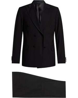 ANDREA DES HOMME Suit Polyester, Viscose, Elastane - Black