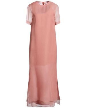 Brunello Cucinelli Maxi Dress Silk, Brass - Pink
