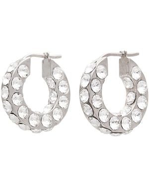 AMINA MUADDI Earrings Bronze, Crystal - Metallic