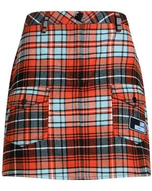Love Moschino Mini Skirt Polyester, Viscose, Elastane - Red