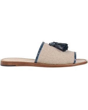 Dolce & Gabbana Sandals Linen, Leather - White