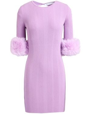 SIMONA CORSELLINI Mini Dress Viscose, Polyester, Polyamide - Purple