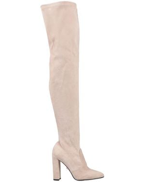 Le Silla Taupe Boot Leather - White