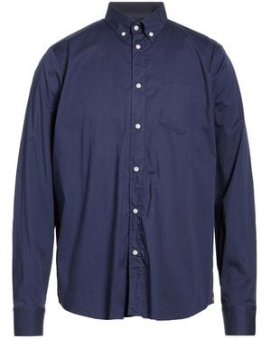 Manuel Ritz Shirt Cotton, Elastane - Blue