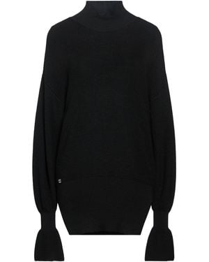 Manila Grace Rollkragenpullover - Schwarz