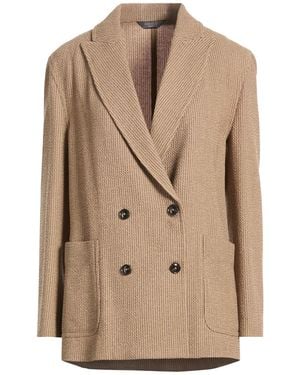 Circolo 1901 Camel Blazer Virgin Wool, Polyamide, Elastane - Natural