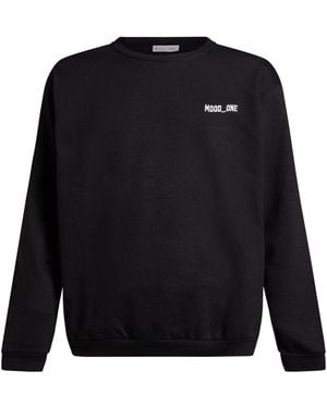 MOOD_ONE Sweatshirt Cotton, Elastane - Black