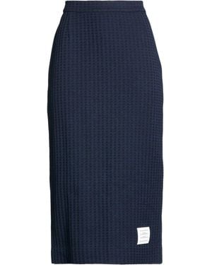 Thom Browne Midi Skirt Cotton - Blue