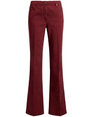 Etro Brick Trousers Cotton, Elastane - Red