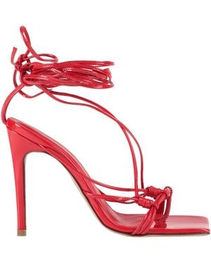 Andrea Wazen Thong Sandal Leather - Red