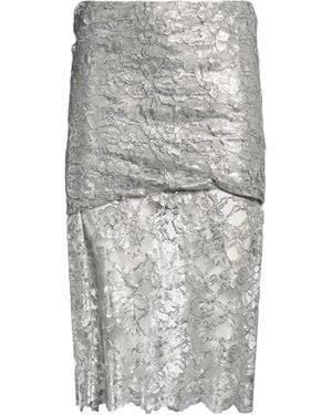 The Attico Midi Skirt Viscose, Polyamide, Polyurethane - Gray