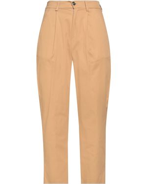 CafeNoir Camel Pants Cotton, Elastane - Natural