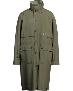 Moncler Overcoat & Trench Coat Polyester - Green