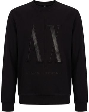 ARMANI EXCHANGE Sweatshirt Cotton - Black