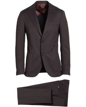 Lardini Dark Suit Wool - Black