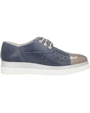 Keys Slate Lace-Up Shoes Leather - Blue