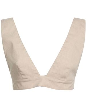 Nineminutes Top Polyester, Wool, Elastane - White