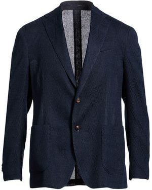 Lardini Midnight Blazer Linen, Polyamide - Blue