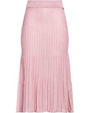 Dixie Midi Skirt Viscose, Polyamide, Metallic Fiber - Pink