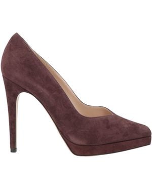 Casadei Chocolate Pumps Leather - Purple