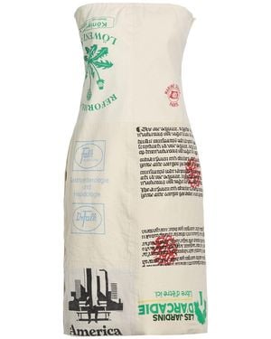 Marine Serre Mini Dress - White
