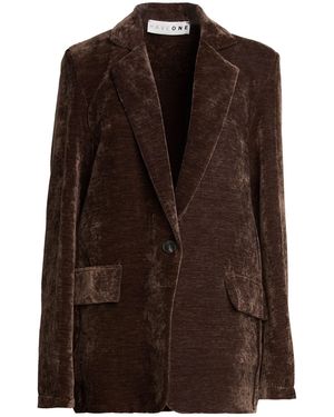 Haveone Blazer Polyester, Elastane - Brown