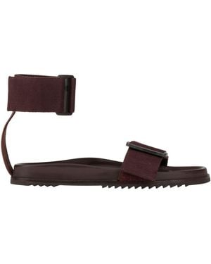 Rick Owens Dark Sandals Textile Fibers - Brown