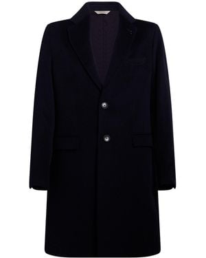 Paoloni Midnight Coat Wool, Cashmere - Blue