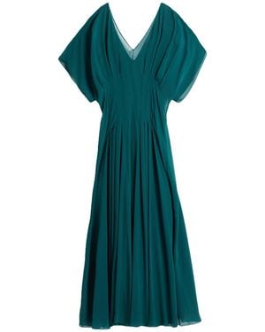 Max Mara Maxi Dress Silk - Green