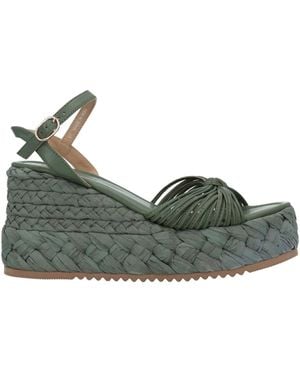 Emanuélle Vee Espadrilles Leather - Green