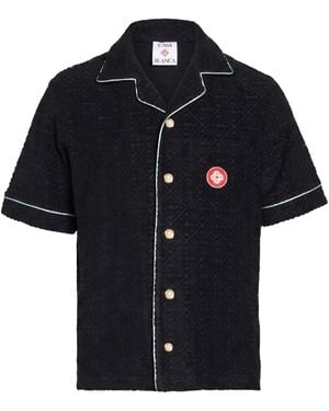 CASABLANCA Shirt Cotton, Polyamide, Elastane - Black