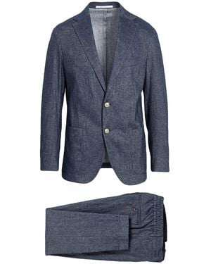 Eleventy Suit Cotton, Linen, Elastane - Blue