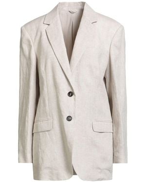 Brunello Cucinelli Blazer Linen - White