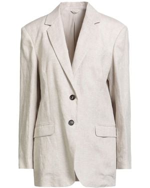 Brunello Cucinelli Blazer Linen - White