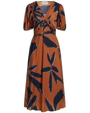 Ba&sh Camel Midi Dress Polyester - Natural