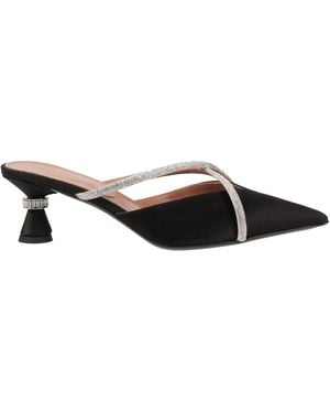 D'Accori Mules & Clogs Textile Fibres - Black