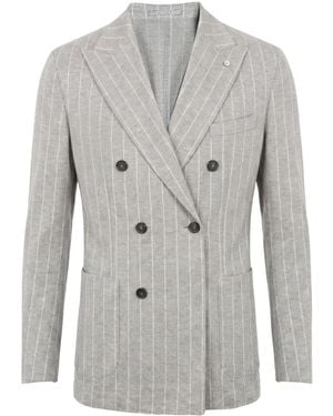 L.B.M. 1911 Blazer Viscose, Cotton, Polyester - Gray