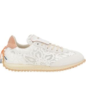 Barracuda Trainers Leather, Textile Fibres - White