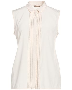 Peserico Ivory Shirt Silk, Elastane - White
