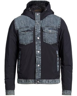 Moorer Midnight Jacket Cotton, Polyester - Blue