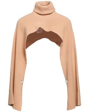 Anna Molinari Sand Shrug Wool, Cashmere - White