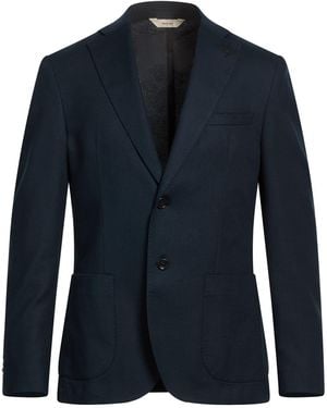 Paoloni Midnight Blazer Cotton, Elastane - Blue