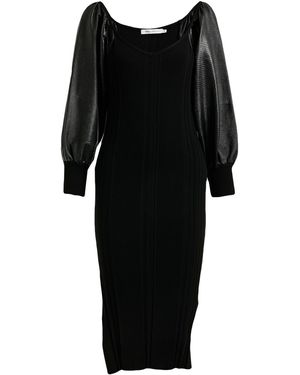 SIMONA CORSELLINI Midi Dress Viscose, Polyester - Black
