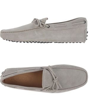 Tod's Charcoal Loafers Leather - Grey