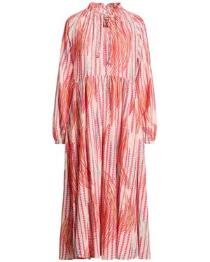 ORNAETE Midi Dress Cotton, Silk - Red