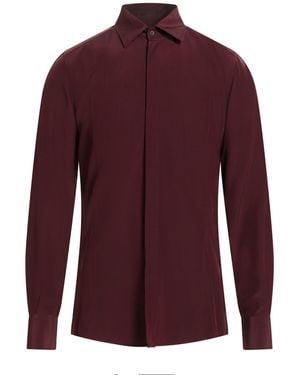 Dolce & Gabbana Burgundy Shirt Silk - Purple